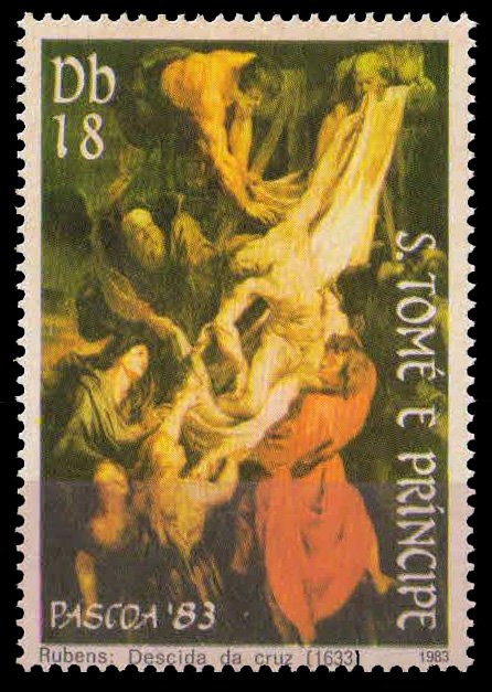 ST. THOMAS & PRINCE ISLANDS 1983, Ruben's Painting The Garden of Love, 1 Value, MNH