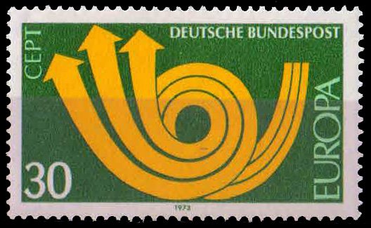 WEST GERMANY 1973, Europa Post Horn, 1 Value, MNH, S.G. 1661