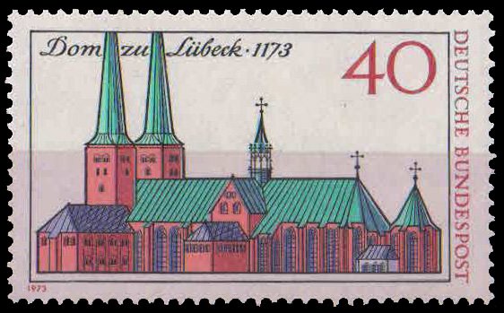 WEST GERMANY 1973, Lubeck Cathedral, 1 Value, MNH, S.G. 1672