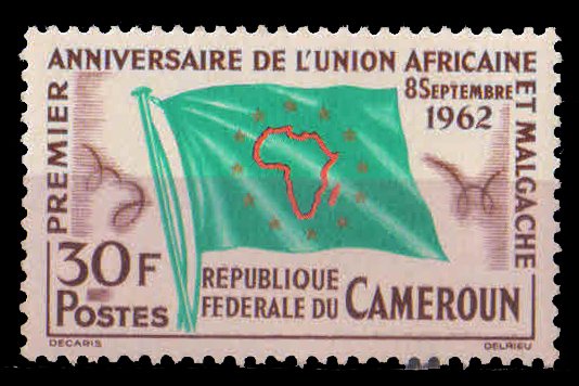 CAMEROUN 1962, Union of African & Malagasy States, Flag, 1 Value, MNH, S.G. 328
