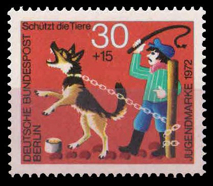 BERLIN 1972 - Animal Protection, Dog, 1 Value, MNH, S.G. B416