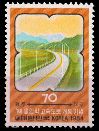 SOUTH KOREA 1984-Opening of 88 Olympic Expressway, 1 Value, MNH, S.G. 1622
