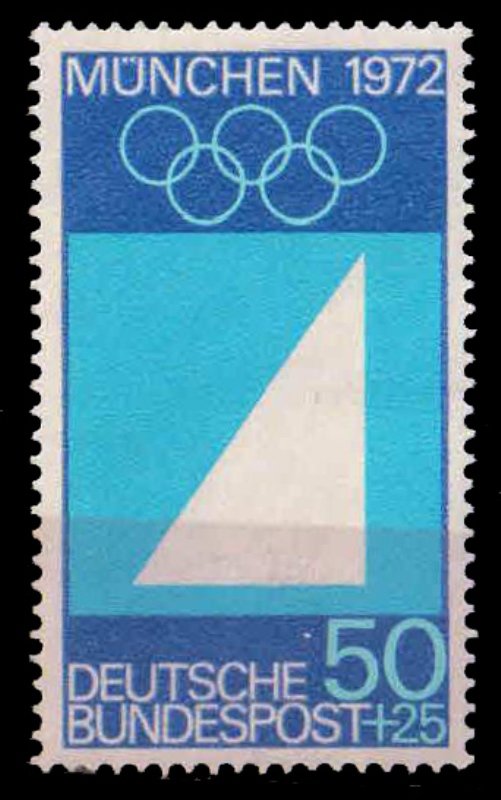 GERMANY 1972, Olympic Games, Sailing, 1 Value, MNH, S.G. 1496