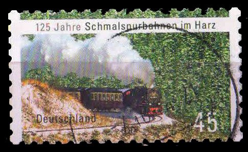 GERMANY 2012-Horz Narrow, Gauge Railway, 1 Value, Used, S.G. 3758-Cat £ 2.75-
