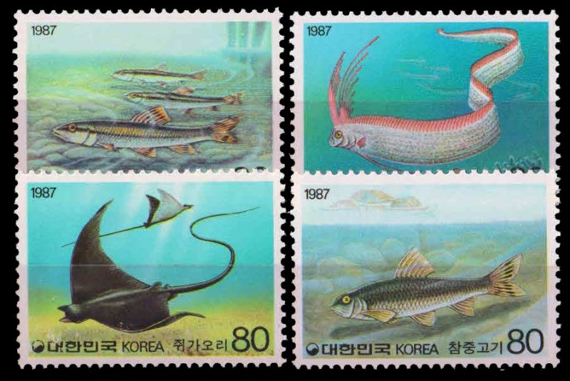SOUTH KOREA 1987-Fish, Set of 4, MNH, S.G. 1797-1800-Cat � 10