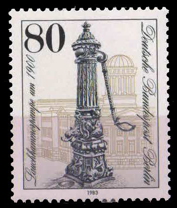 BERLIN 1983, Street Water Pump, Schloss-Strase, 1 Value, MNH, S.G. B 653-Cat £ 2.75