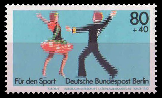 BERLIN 1983, Spank Promotion Fund, Dancing, 1 Value, MNH, S.G. B 660-Cat £ 2.40