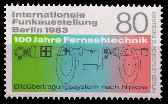 BERLIN 1983, Inter. Broad Casting Exhibition, Telecommunication, T.V. 1 Value, MNH, S.G. B 664, Cat £ 2.75-