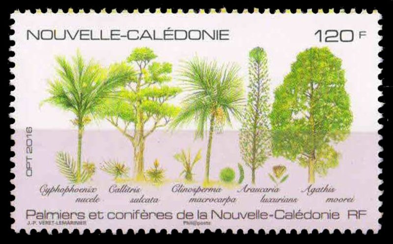 NEW CALEDONIA 2016-Trees of New Caledonia-1 Value, MNH-S.G. 1649-Cat £ 6.50
