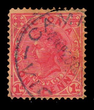VICTORIA 1901-Victoria 1 Penny Red, Used Stamp, 1 Value, S.G. 417a