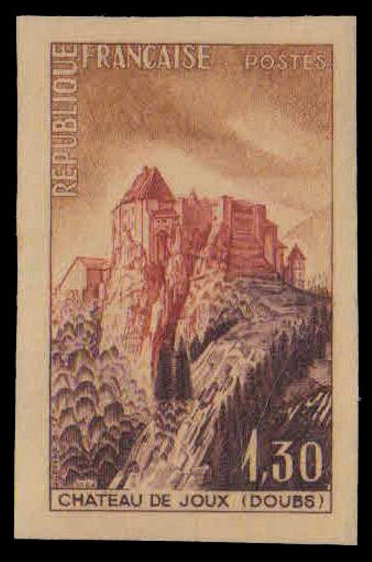 FRANCE 1964-Tourism, Joux Chateau (Doubs), Imperf, 1 Value, MNH, S.G. 1657