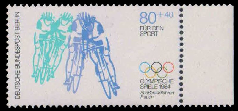 BERLIN GERMANY 1984-Cycling, Sport, 1 Value, MNH, S.G. B 679-Cat £ 3-