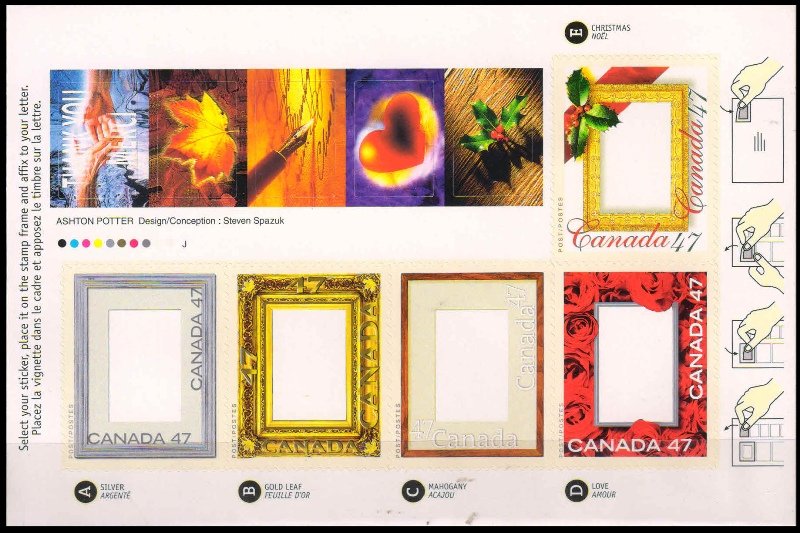 CANADA 2000-Picture Postage Greeting Stamps-Sheet of 5, MNH, Self Adhesive, S.G. 2045-2049