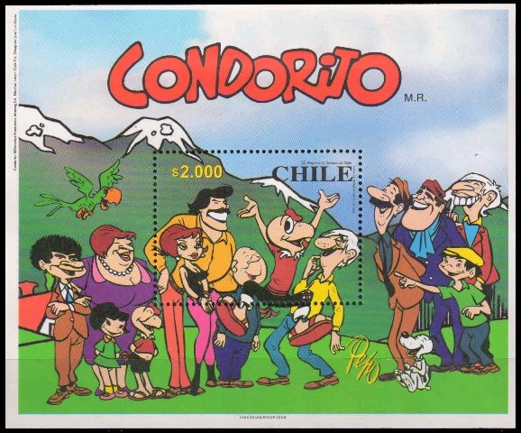 CHILE 2000, Condorita Celebrating, Cartoon Character-Miniature Sheet, MNH, S.G. MS 1914-Cat £ 15-