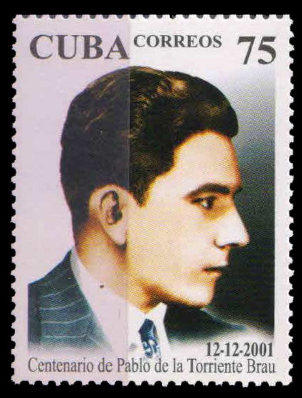 CUBA 2001-Pablo de la Torriente Brau, Writer, 1 Value, MNH, S.G. 4528