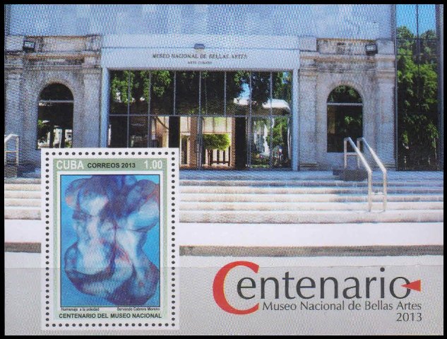 CUBA 2013-Cent. of National Museum-Homage to Loneliness-Imperf MS-S.G. MS 5780