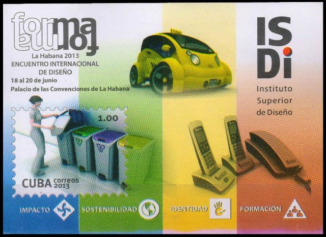 CUBA 2013-International Forum on Industrial Design, Havana, Imperf MS, S.G. MS 5845