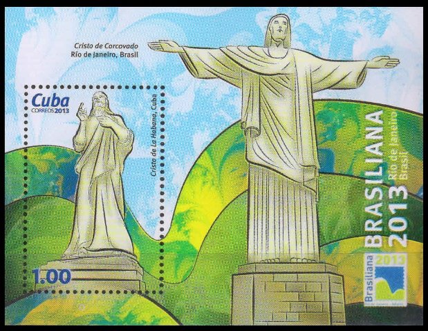 CUBA 2013-Brasiliana Stamp Exhibition-Imperf MS