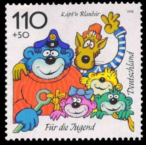GERMANY 1998-Children's Cartoon-The Mouse, 1 Value, MNH, S.G. 2854-Cat £ 3-