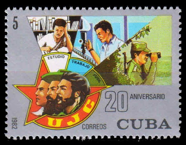 CUBA 1982-Youth Activities, 1 Value, MNH, S.G. 2806