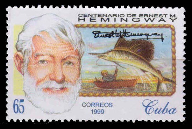 CUBA 1999-Ernest Hemingway (Writer) & Fisherman, 1 Value, MNH, S.G. 4393