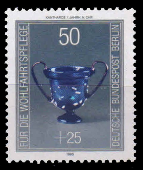 BERLIN 1986-Conthrus, Glassware, Humaintware relief Fund, 1 Value, MNH-S.G. B 727