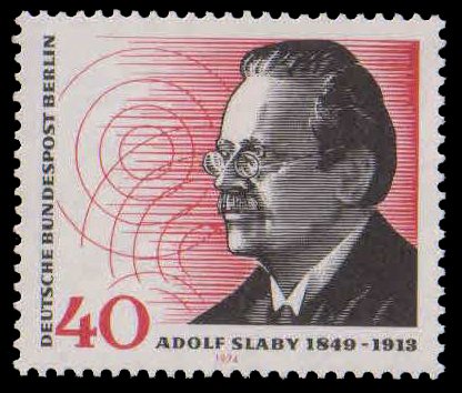 WEST BERLIN 1974-Adolf Slaby, Radio Pioneer, Telecommunication, 1 Value, MNH, S.G. B 450