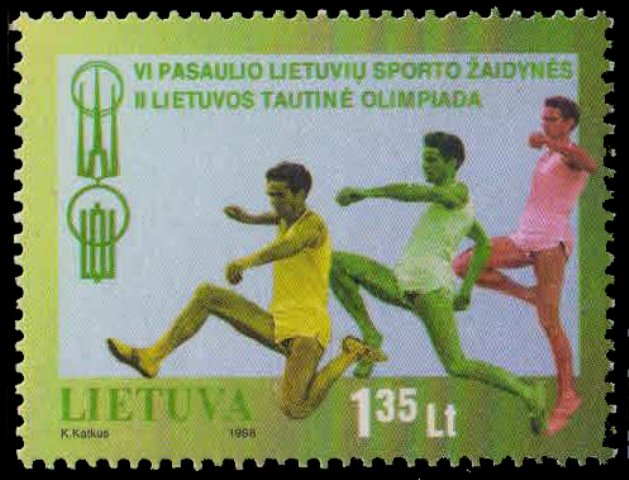LITHUANIA 1998, Logn Jumping, 6th World Games & 2nd National Games, 1 Value, MNH, S.G. 679