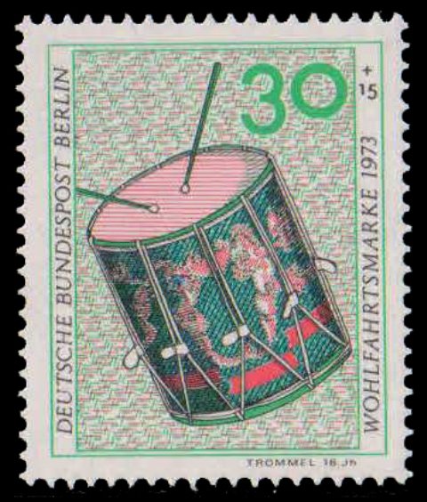 BERLIN 1973, Drum, Musical Instrument, 1 Value, MNH, s.G. B 444