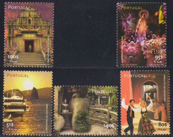PORTUGAL 1999, Return of Macao to China, Harbour, Dances, Madonna, Ruins, Garden, Set of 5, MNH, S.G. 2714-18-Cat � 5