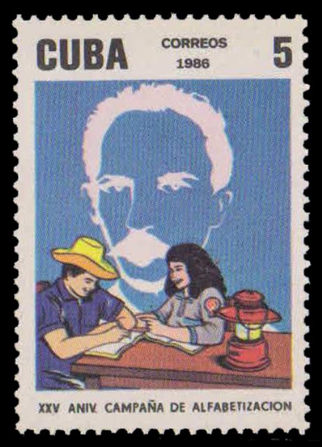 CUBA 1986, Literacy Campaign, Sanmarti, 1 Value, MNH, S.G. 3227