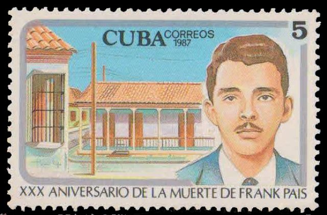 CUBA 1987, Frank Pais, Education, Teacher & Student Leader, University Building, 1 Value, MNH, S.G. 3270