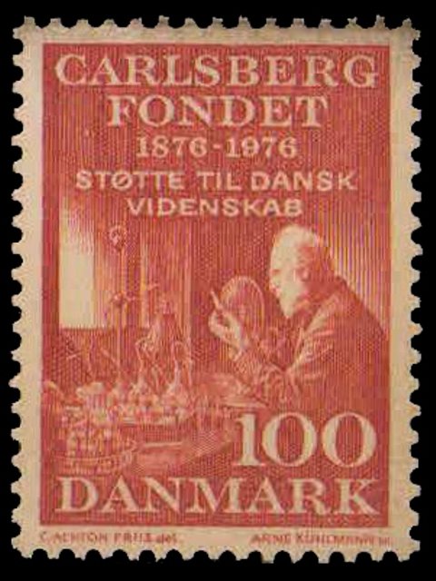 DENMARK 1976, Prof. Emil Hansen, Cent. of Carlsberg Foundation, 1 Value, MNH, S.G. 631