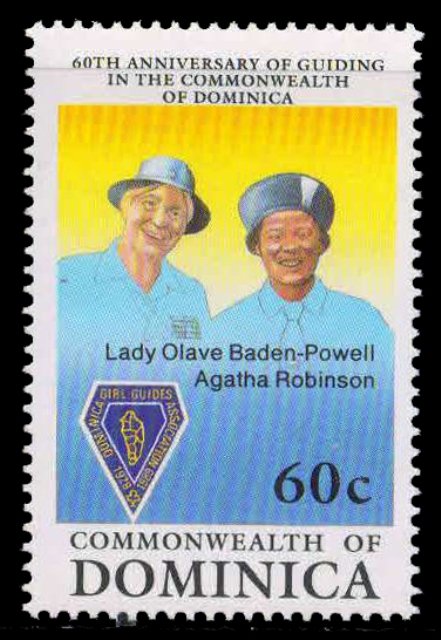 DOMINICA 1989-Girls Guide, Guide Leaders, 1 Value, MNH, S.G. 1326