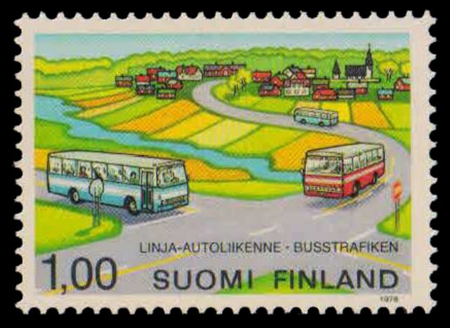 FINLAND 1978-Provincial Bus Service, Transport, 1 Value, MNH, S.G. 934 