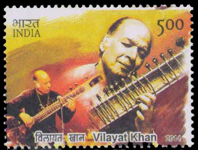 INDIA 2014-Vilayat Khan, Indian Musician, Musical Instrument, 1 Value, MNH