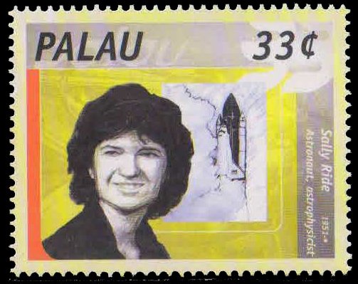 PALAU 2000-Sally Ride, Astronaut, Space Shuttle, 1 Value, MNH, S.G. 1641