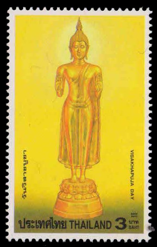 THAILAND 2001-Buddha, Visakhapuja Day, 1 Value, MNH