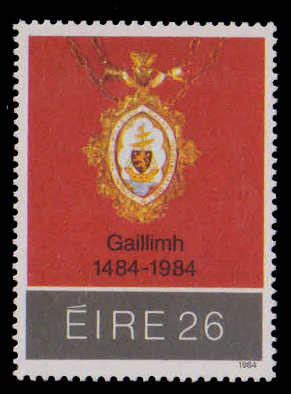 IRELAND 1984-Galway Mayoral Chain, 500th Anniv., 1 Value, MNH, S.G. 597