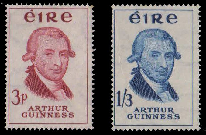IRELAND 1959-Bicent. of Guinness Brewery, Set of 2, MNH, S.G. 178-179-Cat � 14.50