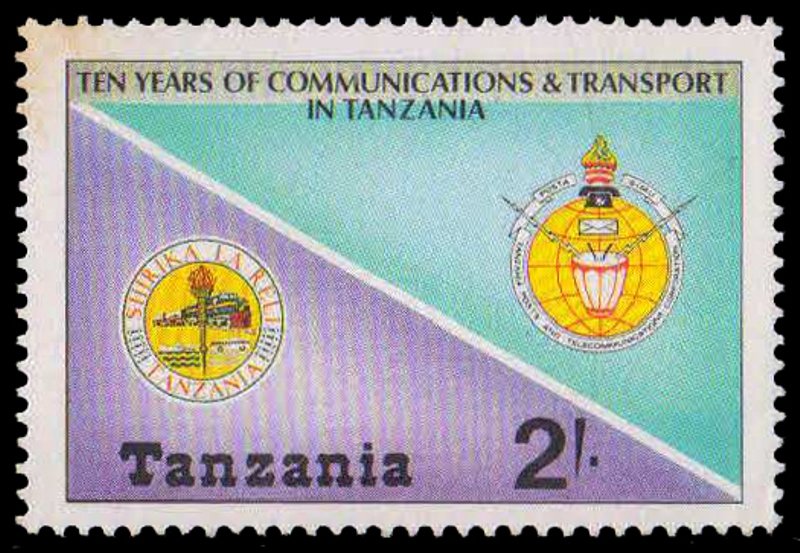 TANZANIA 1987-Telecommunication and Railway, 1 Value, MNH, S.G. 532