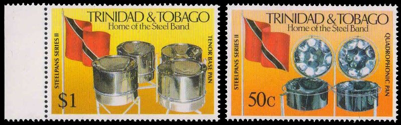 TRINDAD & TOBOGO 1994-Steel Pans, Set of 2, MNH, S.G. 828-29