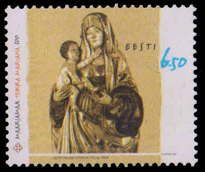 ESTONIA 2001-Virgin & Child, 800th Anniv. of St. Mary Land, 1 Value, MNH, S.G. 405