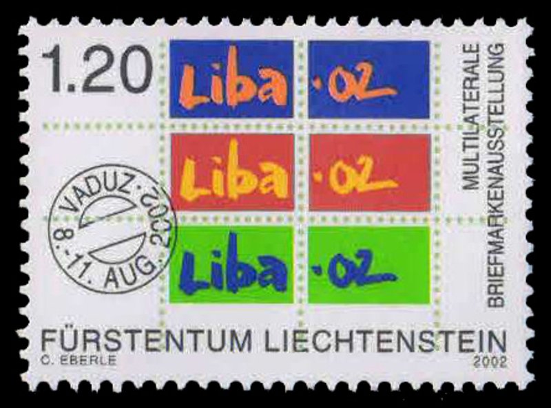 LIECHTENSTEIN 2002-Libe 02 National Stamp Exhibition, 1 Value, MNH, S.G. 1273-Cat £ 3.25-