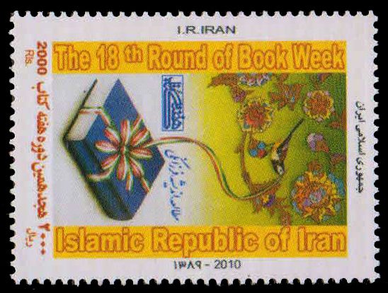 IRAN 2010-Book & Flowers, Book Week, 1 Value, MNH, S.G. 3303-Cat £ 2.75