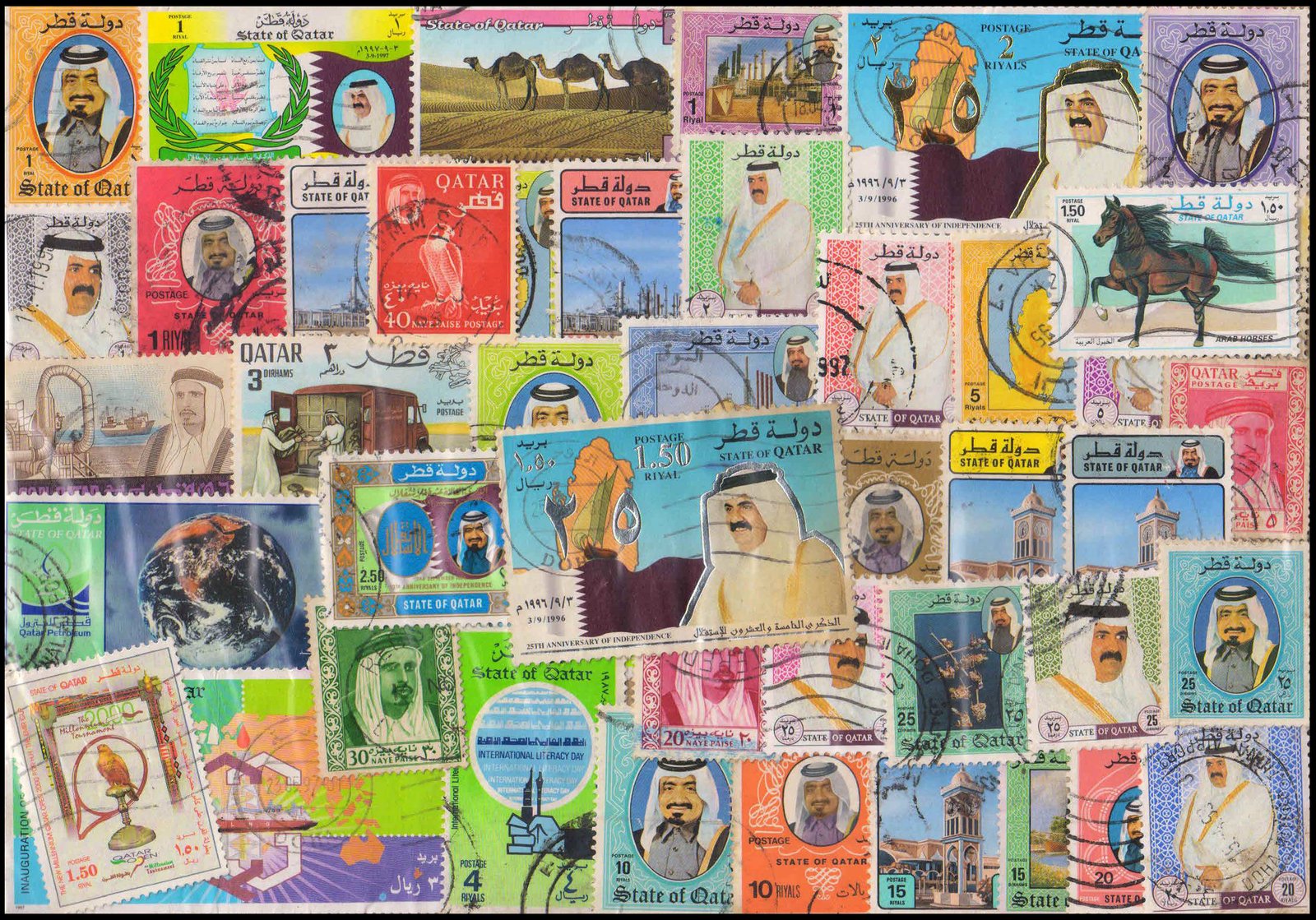 QATAR-92 All Different, Used & Mint, Large & Small Thematic Stamps, Many High Catalogue