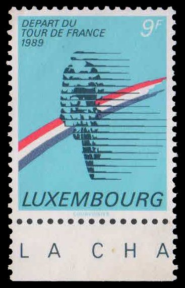 LUXEMBOURG 1989-Cyclist, France Cycling Race, Sports, 1 Value, MNH, S.G. 1246, Cat £ 3.25