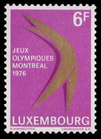LUXEMBOURG 1976-Symbol of Strength & Impetus, Olympic Games, 1 Value, MNH, S.G. 971