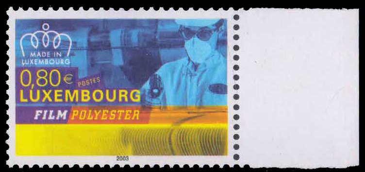 LUXEMBOURG 2003-Technician and Polyester Film, made in Luxembourg, 1 Value, MNH S.G. 1657, Cat £ 3-