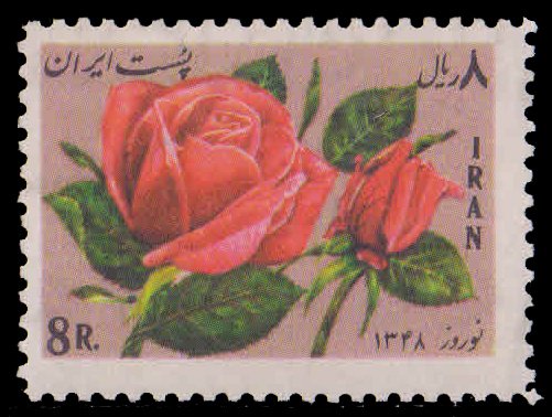 IRAN 1969-Roses, New Year Festival, 1 Value, MNH, S.G. 1572